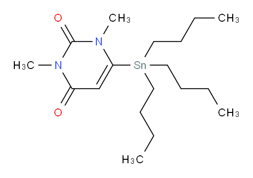 1,3-dimethyl-6-(tributylstannyl)pyrimidine-2,4(1H,3H)-dione