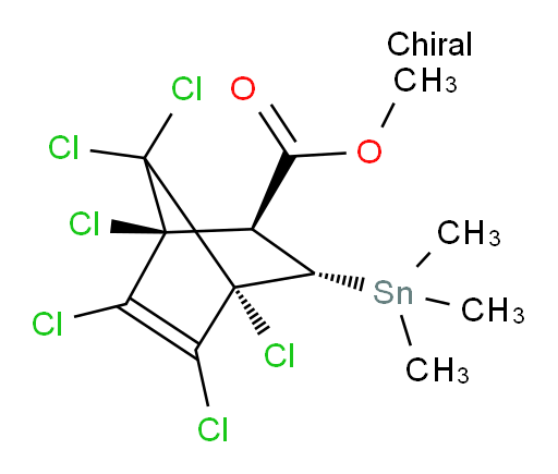 (1S,2R,3S,4R)-methyl 1,4,5,6,7,7-hexachloro-3-(trimethylstannyl)bicyclo[2.2.1]hept-5-ene-2-carboxylate