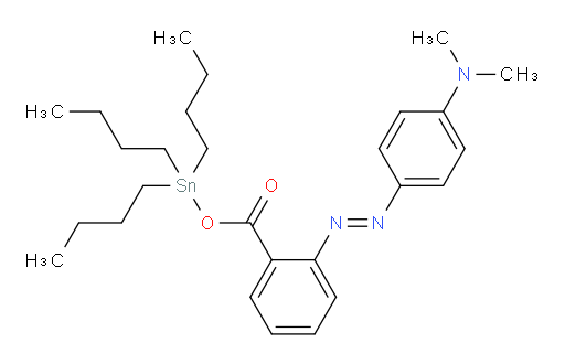 (E)-tributylstannyl 2-((4-(dimethylamino)phenyl)diazenyl)benzoate