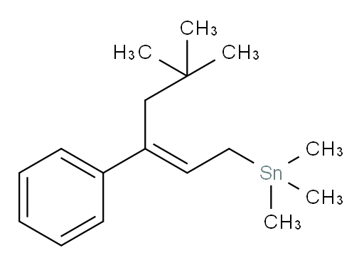 (E)-(5,5-dimethyl-3-phenylhex-2-en-1-yl)trimethylstannane