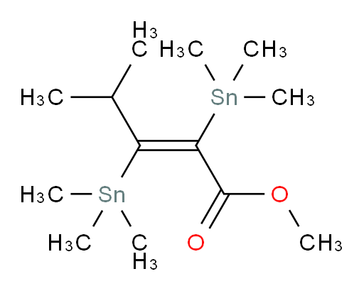 (E)-methyl 4-methyl-2,3-bis(trimethylstannyl)pent-2-enoate