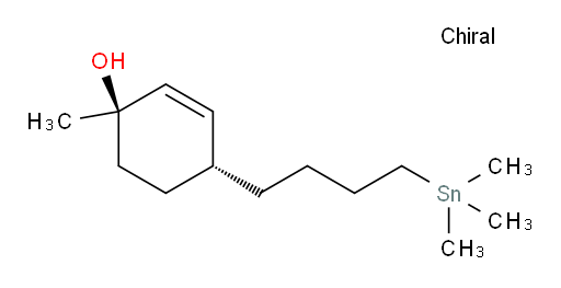 (1R,4R)-1-methyl-4-(4-(trimethylstannyl)butyl)cyclohex-2-enol