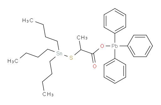 triphenylplumbyl 2-((tributylstannyl)thio)propanoate