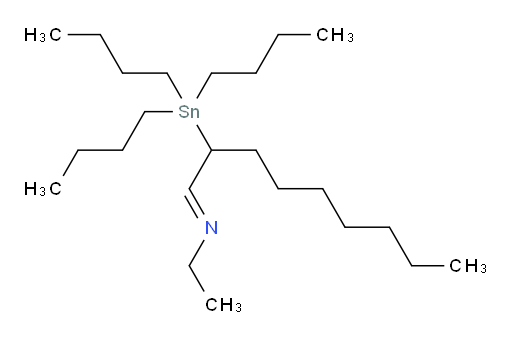(E)-N-(2-(tributylstannyl)nonylidene)ethanamine