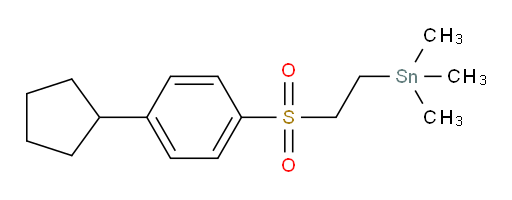 (2-((4-cyclopentylphenyl)sulfonyl)ethyl)trimethylstannane