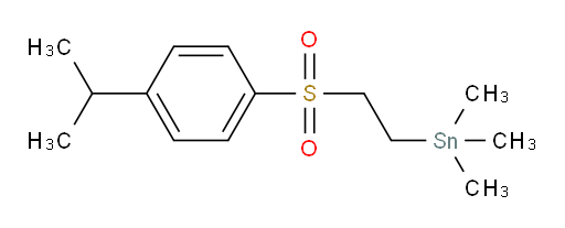 (2-((4-isopropylphenyl)sulfonyl)ethyl)trimethylstannane