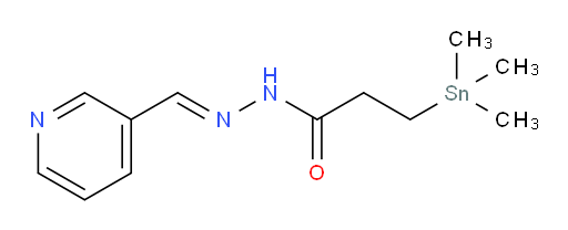 (E)-N'-(pyridin-3-ylmethylene)-3-(trimethylstannyl)propanehydrazide