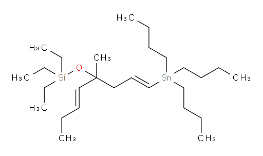 triethyl(((1E,5E)-4-methyl-1-(tributylstannyl)octa-1,5-dien-4-yl)oxy)silane