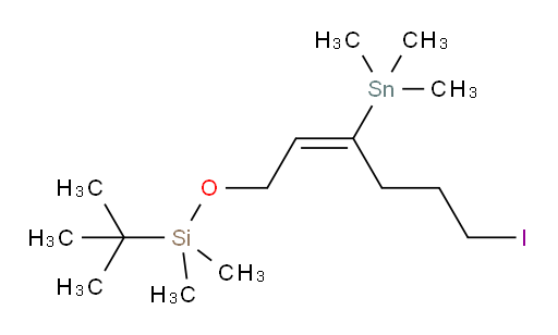 (E)-tert-butyl((6-iodo-3-(trimethylstannyl)hex-2-en-1-yl)oxy)dimethylsilane