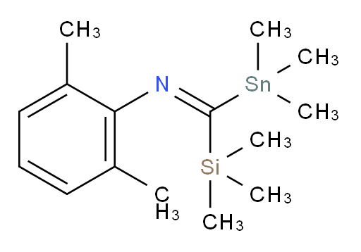 (E)-2,6-dimethyl-N-((trimethylsilyl)(trimethylstannyl)methylene)aniline