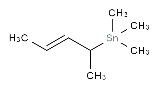 (E)-三甲基(戊-3-烯-2-基)锡烷