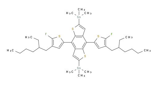 (4,8-bis(4-(2-ethylhexyl)-5-fluorothiophen-2-yl)benzo[1,2-b:4,5-b']dithiophene-2,6-diyl)bis(trimethylstannane)