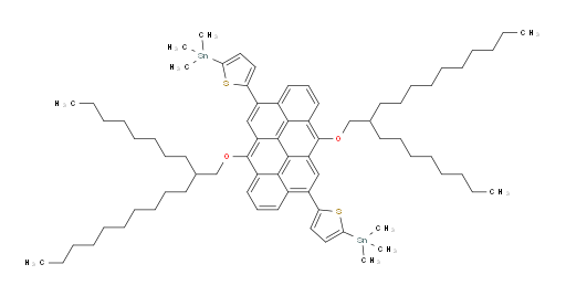 (5,5'-(6,12-bis((2-octyldodecyl)oxy)naphtho[7,8,1,2,3-nopqr]tetraphene-4,10-diyl)bis(thiophene-5,2-diyl))bis(trimethylstannane)