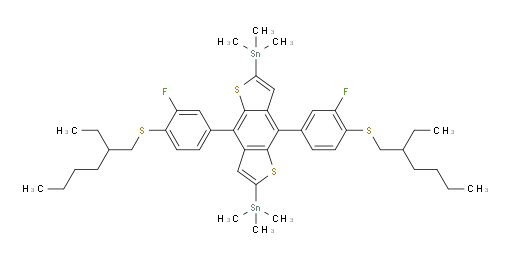 (4,8-双(4-((2-乙基己基)硫基)-3-氟苯基)苯并[1,2-b:4,5-b']二噻吩-2,6-二基)双(三甲基锡烷)