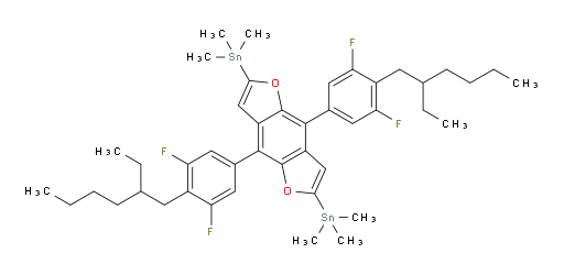 (4,8-双(4-(2-乙基己基)-3,5-二氟苯基)苯并[1,2-b:4,5-b']二呋喃-2,6-二基)双(三甲基锡烷)