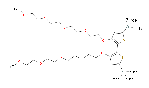 (3,3'-bis(2,5,8,11-tetraoxatridecan-13-yloxy)-[2,2'-bithiophene]-5,5'-diyl)bis(trimethylstannane)