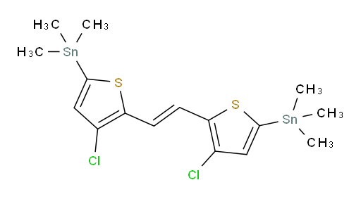 (E)-1,2-bis(3-chloro-5-(trimethylstannyl)thiophen-2-yl)ethene