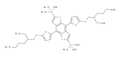 (4,8-bis(5-((2-ethylhexyl)selanyl)selenophen-2-yl)benzo[1,2-b:4,5-b']dithiophene-2,6-diyl)bis(trimethylstannane)