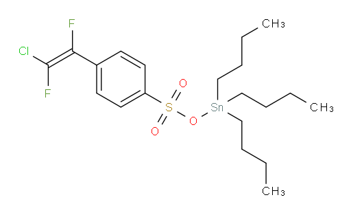 (Z)-tributylstannyl 4-(2-chloro-1,2-difluorovinyl)benzenesulfonate