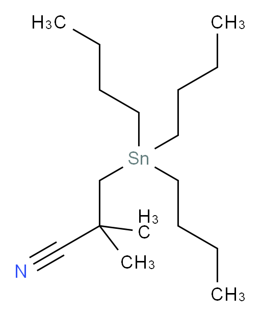 2,2-dimethyl-3-(tributylstannyl)propanenitrile