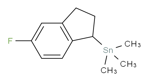 (5-fluoro-2,3-dihydro-1H-inden-1-yl)trimethylstannane