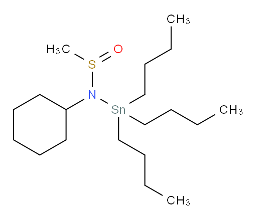 N-cyclohexyl-N-(tributylstannyl)methanesulfinamide