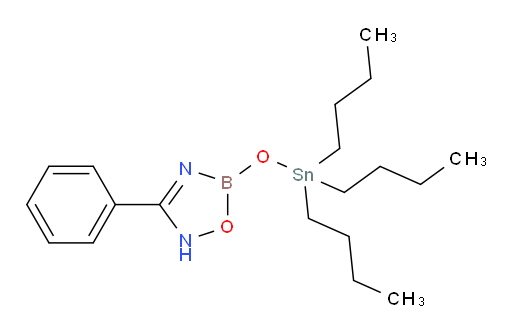 3-phenyl-5-((tributylstannyl)oxy)-2,5-dihydro-1,2,4,5-oxadiazaborole
