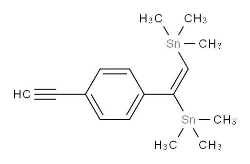(E)-(1-(4-ethynylphenyl)ethene-1,2-diyl)bis(trimethylstannane)