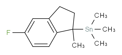 (5-fluoro-1-methyl-2,3-dihydro-1H-inden-1-yl)trimethylstannane