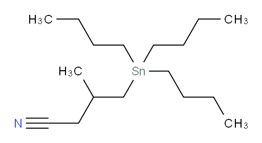 3-methyl-4-(tributylstannyl)butanenitrile