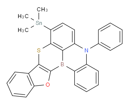 5-phenyl-8-(trimethylstannyl)-5H-14-oxa-9-thia-5-aza-14b-borafluoreno[3,2,1-de]anthracene