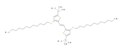 (E)-1,2-bis(3-(dodecylthio)-5-(trimethylstannyl)thiophen-2-yl)ethene
