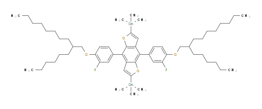 (4,8-bis(3-fluoro-4-((2-hexyldecyl)thio)phenyl)benzo[1,2-b:4,5-b']dithiophene-2,6-diyl)bis(trimethylstannane)