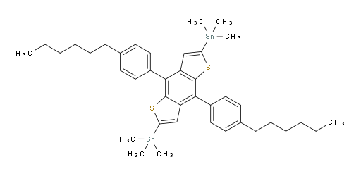 (4,8-bis(4-hexylphenyl)benzo[1,2-b:4,5-b']dithiophene-2,6-diyl)bis(trimethylstannane)