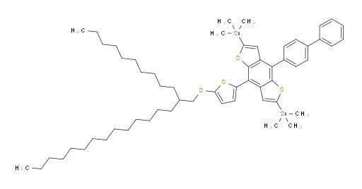 (4-([1,1'-biphenyl]-4-yl)-8-(5-((2-decylhexadecyl)thio)thiophen-2-yl)benzo[1,2-b:4,5-b']dithiophene-2,6-diyl)bis(trimethylstannane)