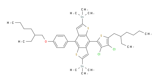 (4-(3,4-dichloro-5-(2-ethylhexyl)thiophen-2-yl)-8-(4-((2-ethylhexyl)oxy)phenyl)benzo[1,2-b:4,5-b']dithiophene-2,6-diyl)bis(trimethylstannane)
