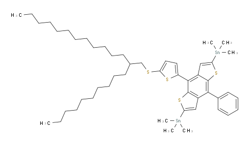 (4-(5-((2-decyltetradecyl)thio)thiophen-2-yl)-8-phenylbenzo[1,2-b:4,5-b']dithiophene-2,6-diyl)bis(trimethylstannane)