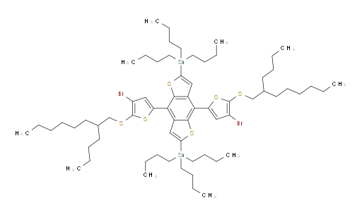 (4,8-bis(4-bromo-5-((2-butyloctyl)thio)thiophen-2-yl)benzo[1,2-b:4,5-b']dithiophene-2,6-diyl)bis(tributylstannane)