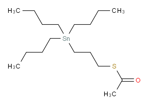 S-(3-(tributylstannyl)propyl) ethanethioate