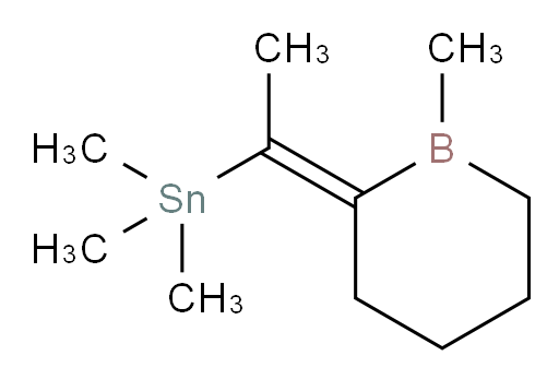 (Z)-trimethyl(1-(1-methylborinan-2-ylidene)ethyl)stannane