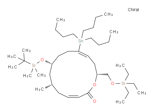 (3Z,6S,8R,11Z,14R)-8-((tert-butyldimethylsilyl)oxy)-6-methyl-11-(tributylstannyl)-14-(((triethylsilyl)oxy)methyl)oxacyclotetradeca-3,11-dien-2-one