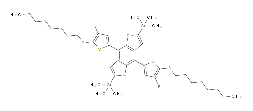 (4,8-bis(4-fluoro-5-(octylthio)thiophen-2-yl)benzo[1,2-b:4,5-b']dithiophene-2,6-diyl)bis(trimethylstannane)