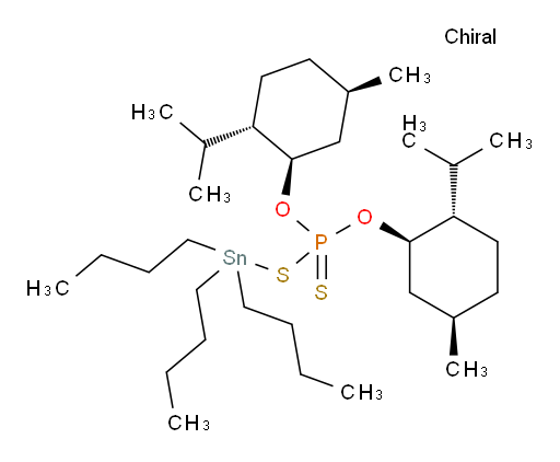 O,O-bis((1R,2S,5R)-2-isopropyl-5-methylcyclohexyl) S-(tributylstannyl) phosphorodithioate