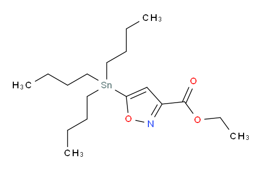 3-Isoxazolecarboxylic acid, 5-(tributylstannyl)-, ethyl ester