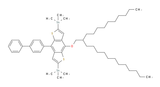 (4-([1,1'-biphenyl]-4-yl)-8-((2-decyltetradecyl)oxy)benzo[1,2-b:4,5-b']dithiophene-2,6-diyl)bis(trimethylstannane)