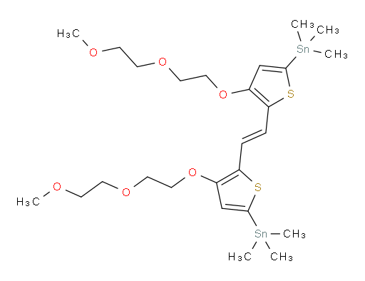 (E)-1,2-bis(3-(2-(2-methoxyethoxy)ethoxy)-5-(trimethylstannyl)thiophen-2-yl)ethene