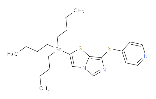 7-(吡啶-4-基硫基)-2-(三丁基锡基)咪唑并[5,1-b]噻唑