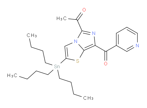1-(7-烟酰基-2-(三丁基锡基)咪唑并[5,1-b]噻唑-5-基)乙酮
