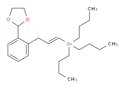 (E)-(3-(2-(1,3-二氧杂环戊烷-2-基)苯基)丙烯-1-基)三丁基锡烷