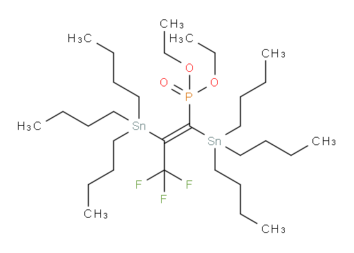 (E)-二乙基 (3,3,3-三氟-1,2-双(三丁基锡基)丙烯-1-基)磷酸酯